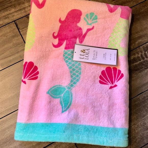 tt & Lola Other - 🔥FINAL PRICE.🔥Tt& Lola Mermaid towel NWT